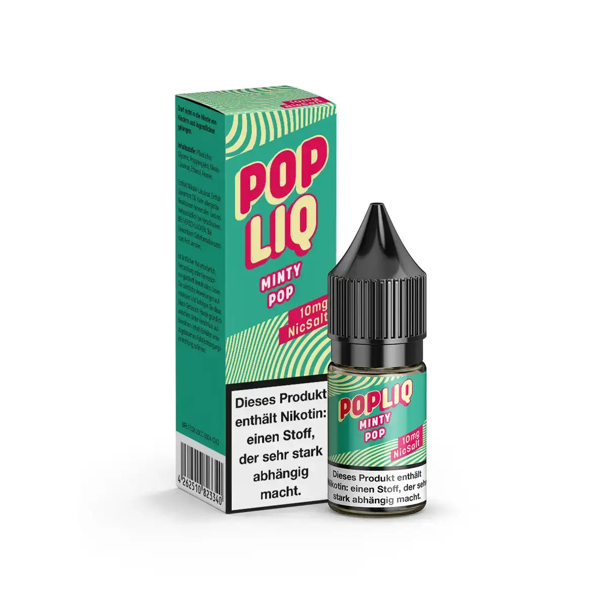 *NEU* PopLiq - Minty Pop Nikotinsalz 10ml – Nikotin Shot Produktfoto