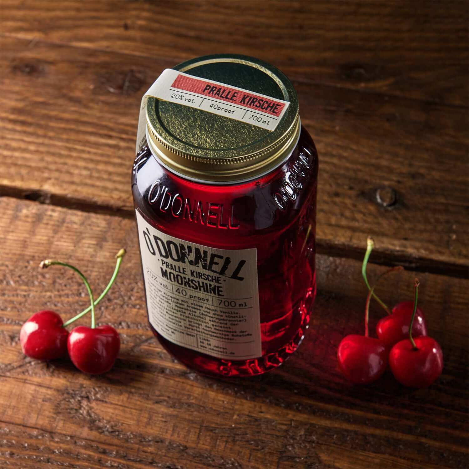 O´Donnel Moonshine - Pralle Kirsche - Kirschlikör - 700 ml - Haus des Dampfes