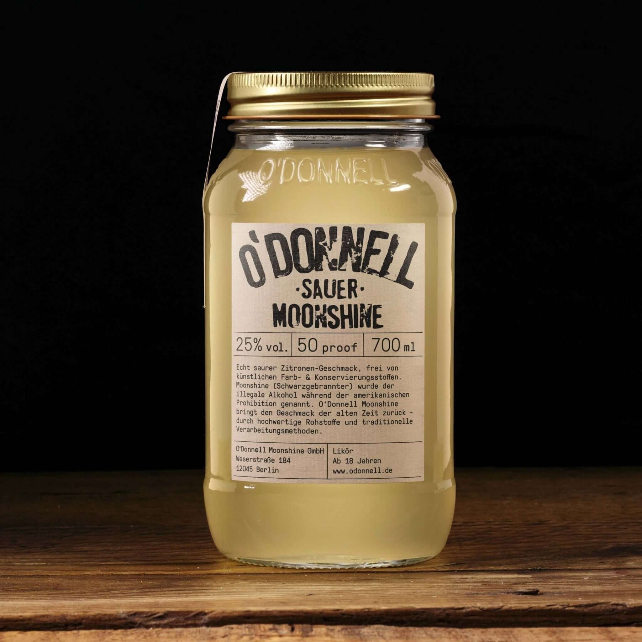 O´Donnel Moonshine - Sauer - Zitronenlikör - 700 ml - Haus des Dampfes
