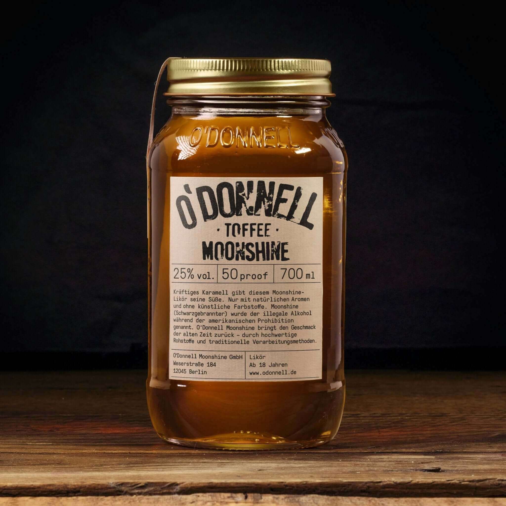 O´Donnel Moonshine - Toffee - Karamelllikör - 700 ml - Haus des Dampfes