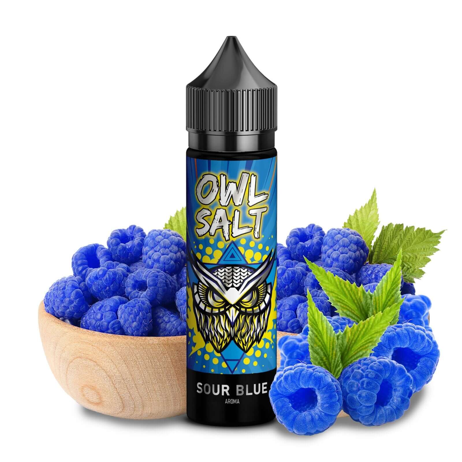 OWL Salt - Sour Blue Longfill Aroma 10 ml – Aroma Flasche Produktfoto