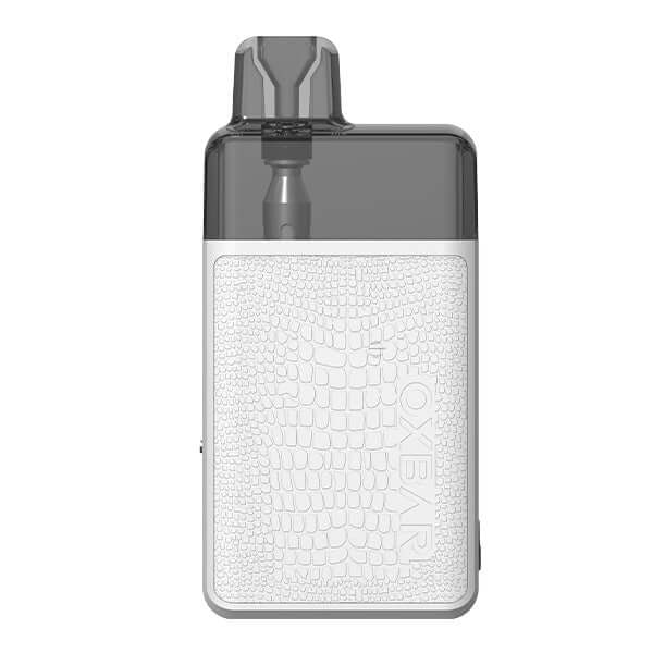 OXBAR Oxpod Elite Pod Kit in compact design with stylish white crocodile texture and transparent top.