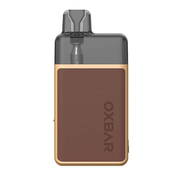 OXBAR Oxpod Elite Pod Kit in compact design with stylish brown finish and clear pod.