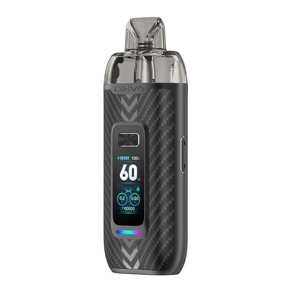 OXVA VPRIME Pod Kit with 2600 mAh battery and 3D color display for powerful vaping.