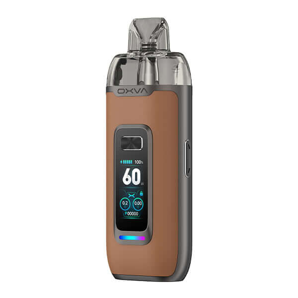 OXVA VPRIME Pod Kit with 2600 mAh battery and 3D color display for advanced vaping experience.