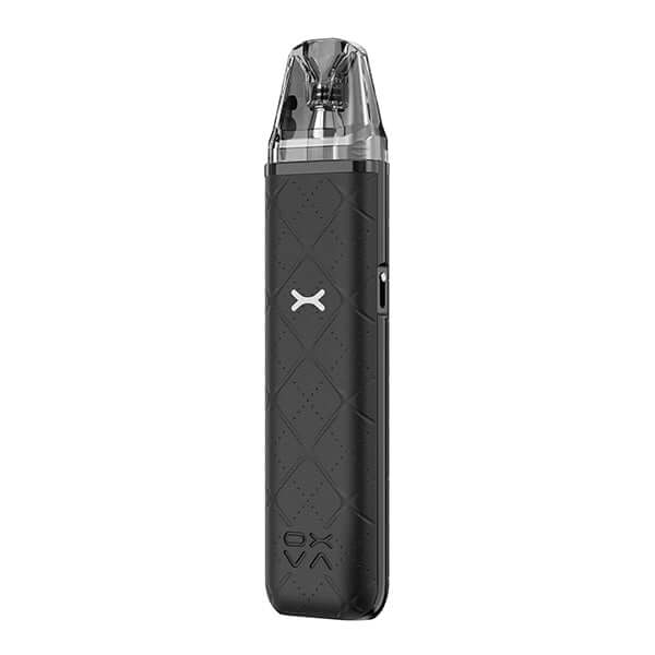 OXVA Xlim Go Pod Kit - kompaktes Pod-System für MTL & RDL Dampfen, ergonomisches Design in schwarz.