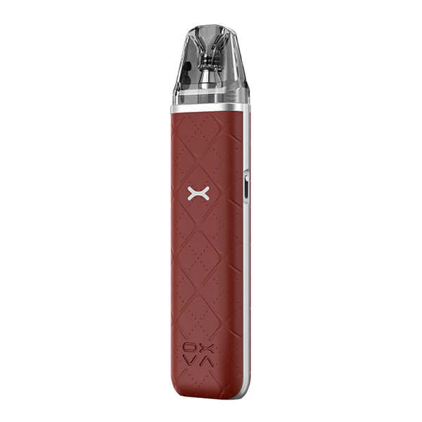 OXVA Xlim Go Pod Kit in red, compact pod system for MTL & RDL vaping with ergonomic design.