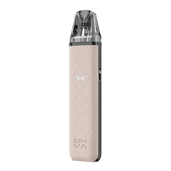 OXVA Xlim Go Pod Kit in elegant design for MTL and RDL vaping, featuring automatic power adjustment and airflow control.