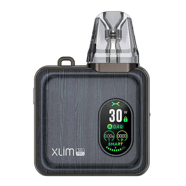Oxva Xlim SQ Pro Kit in sleek square design with digital display, ideal for compact vaping.