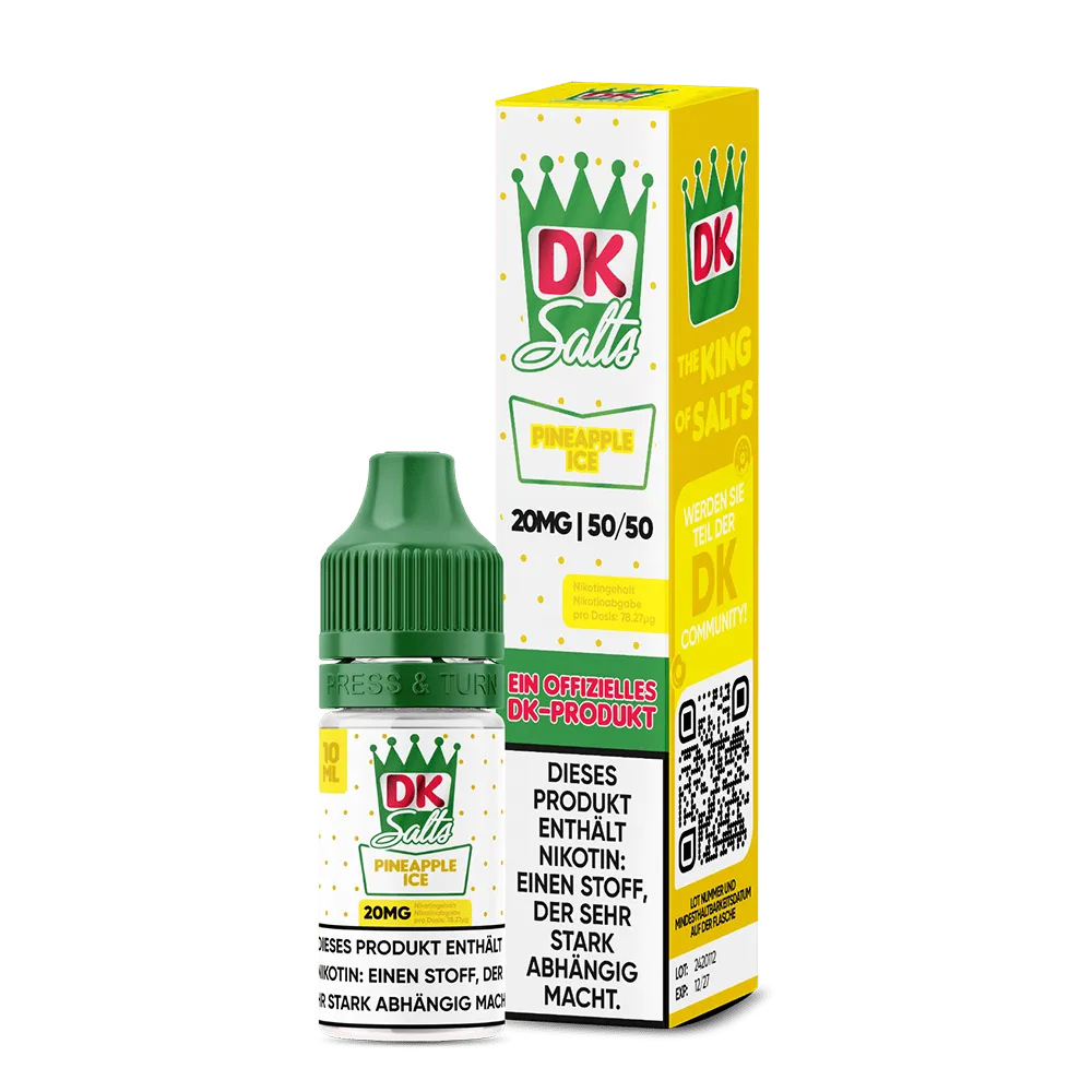 DK SALTS Nikotinsalz - Pineapple Ice - Liquid 10ml