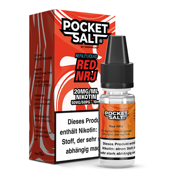 POCKET SALT - Red NRJ -  Nikotinsalz Liquid - 10 ml