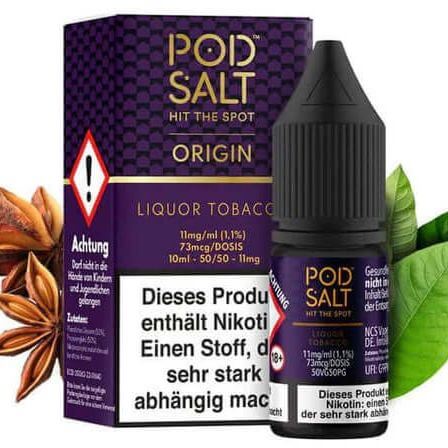 POD SALT - Origin Liquor Tobacco Nikotinsalz 10ml - Haus des Dampfes