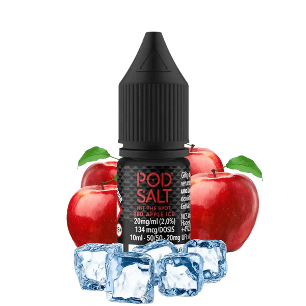 Pod Salt - Red Apple Ice Nikotinsalz 10ml - Haus des Dampfes