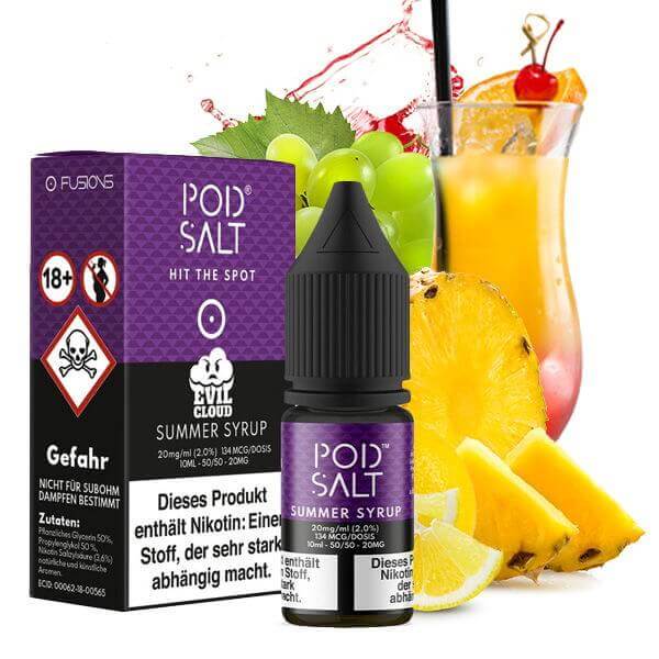 Pod Salt - Summer Syrup - Evil Cloud Nikotinsalz 10ml - Haus des Dampfes