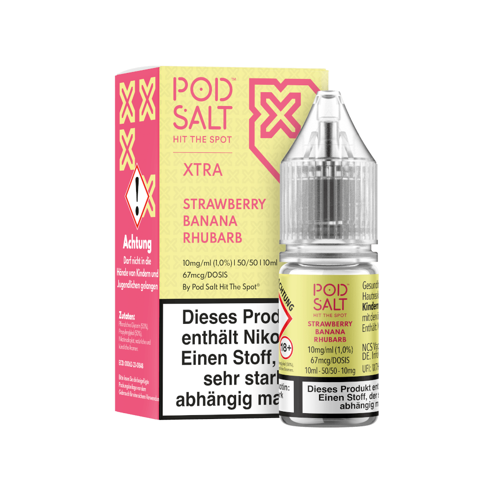 Pod Salt X - Strawberry Banana Rhubarb 10ml