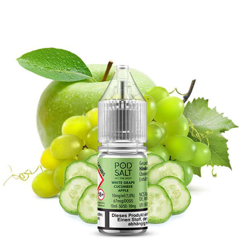 POD SALT XTRA - White Grape Cucumber - Apple Liquid 10 ml - Haus des Dampfes