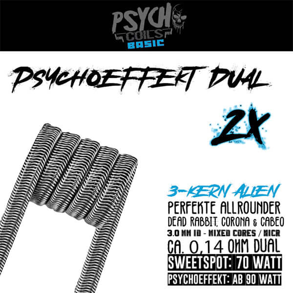 PSYCHO Coils - Psychoeffekt Coil - Basic (Selbstwicklerverdampfer)