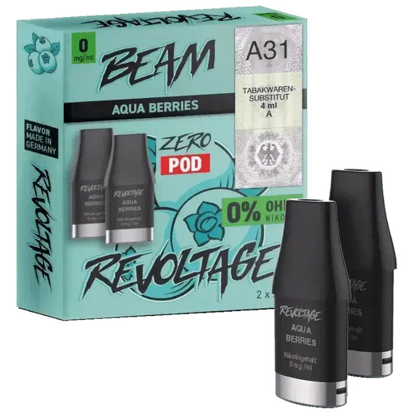 Revoltage Beam Dual - Aqua Berries Pod - 2er Pack - Haus des Dampfes