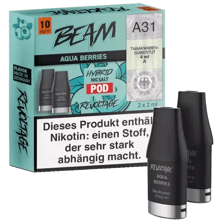 Revoltage Beam Dual - Aqua Berries Pod - 2er Pack - Haus des Dampfes