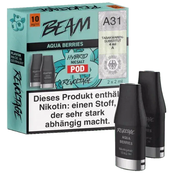 Revoltage Beam Dual - Aqua Berries Pod - 2er Pack - Haus des Dampfes