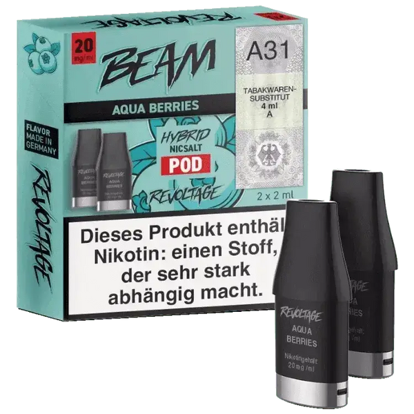 Revoltage Beam Dual - Aqua Berries Pod - 2er Pack - Haus des Dampfes