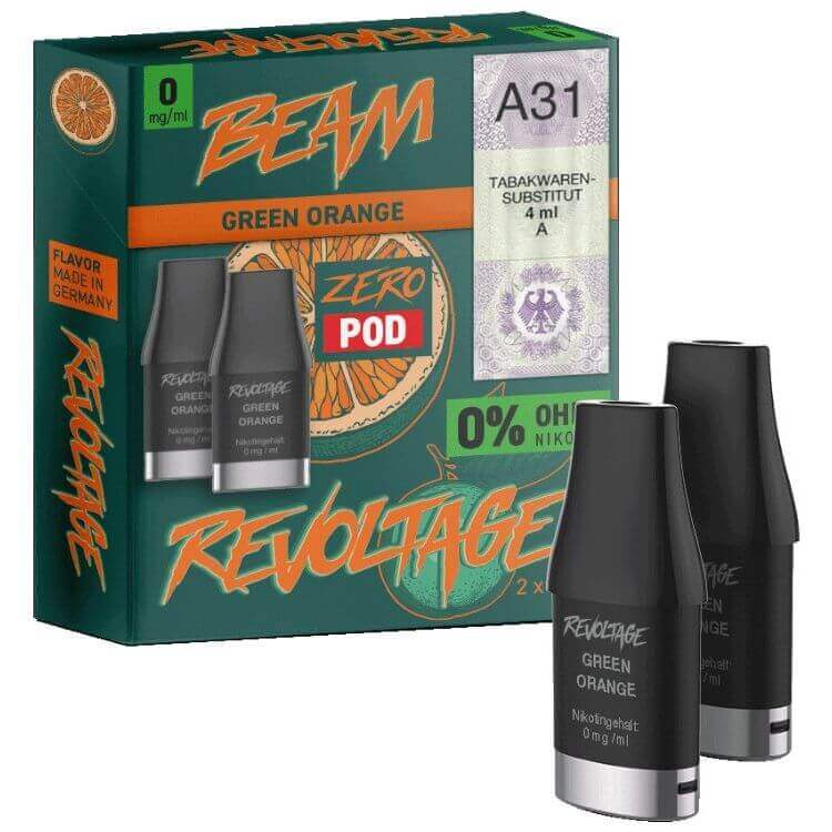 Revoltage Beam Dual - Green Orange Pod - 2er Pack - Haus des Dampfes