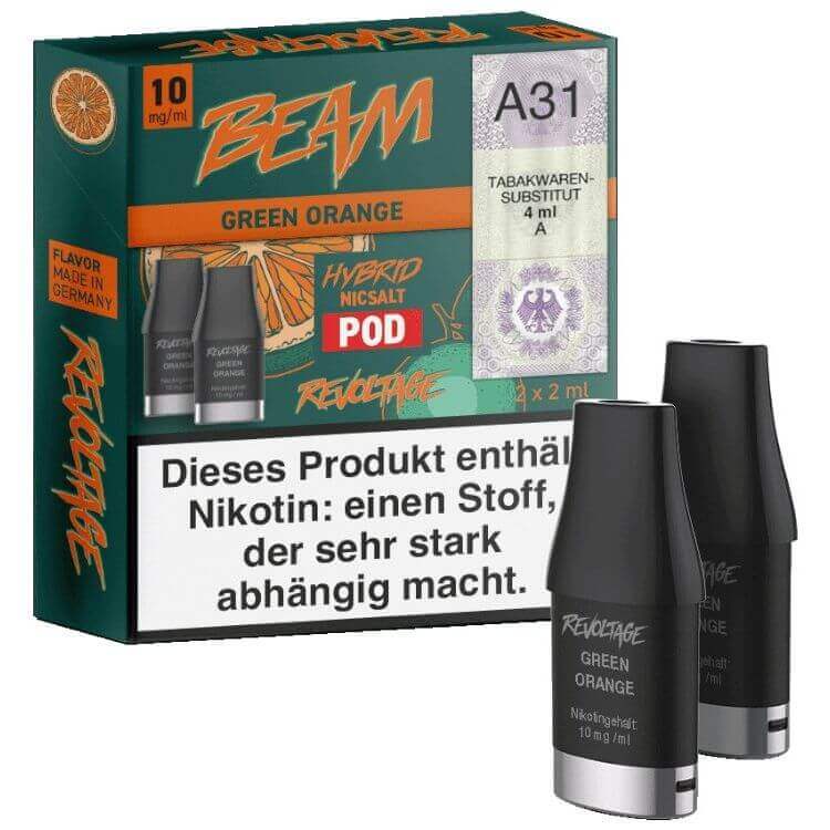 Revoltage Beam Dual - Green Orange Pod - 2er Pack - Haus des Dampfes