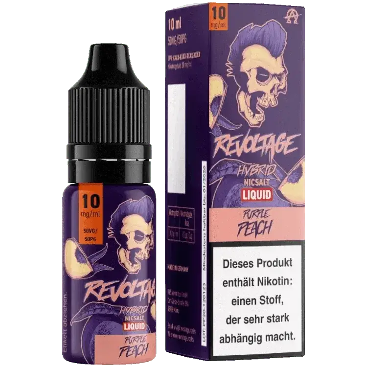 Revoltage - Purple Peach - Hybrid Nikotinsalz Liquid - Haus des Dampfes
