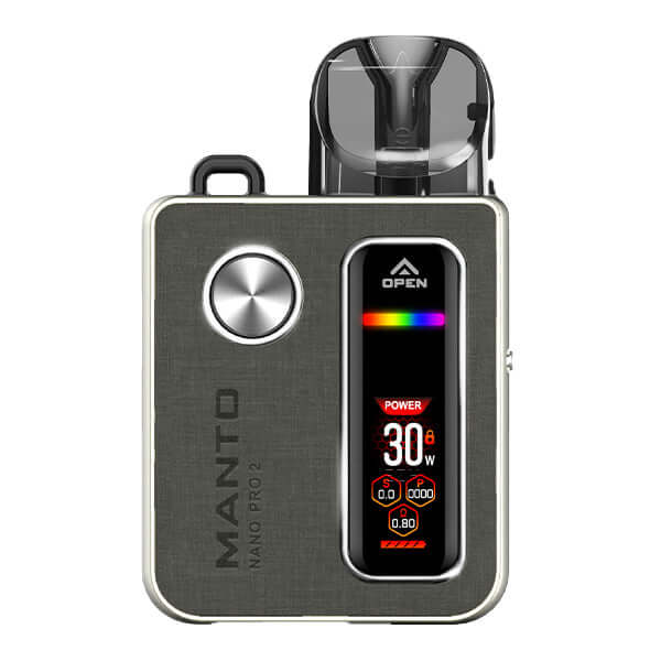 Rincoe Manto Nano Pro 2 Pod Kit with digital display and sleek design, suitable for all vaping levels.