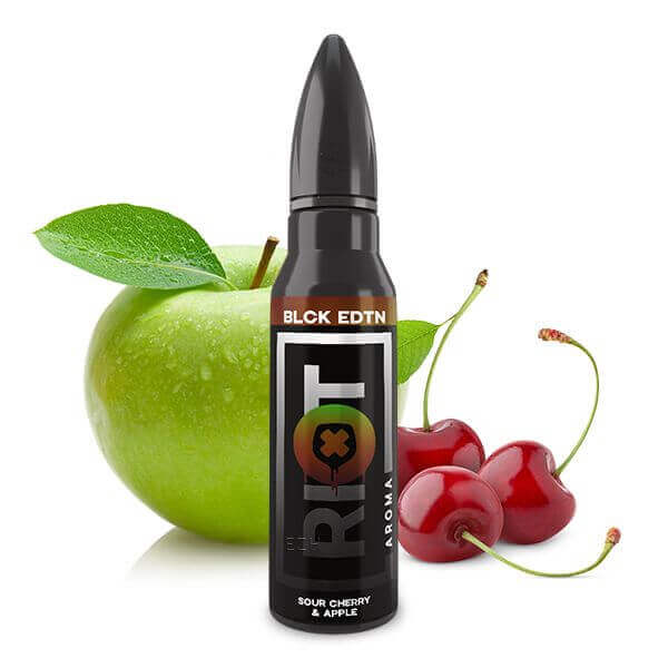 Riot Squad - Black Edition - Sour Cherry & Apple - 15 ml Aroma - Haus des Dampfes