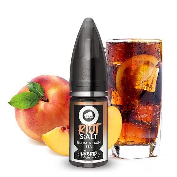 Riot Squad - Black Edition - Ultra Peach Tea - 10 mg/ml - Hybrid Nic Salt - 10 ml - Haus des Dampfes
