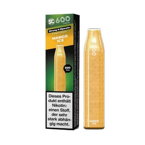 SC - 600 Einweg E - Zigarette 17 mg/ml - Haus des Dampfes