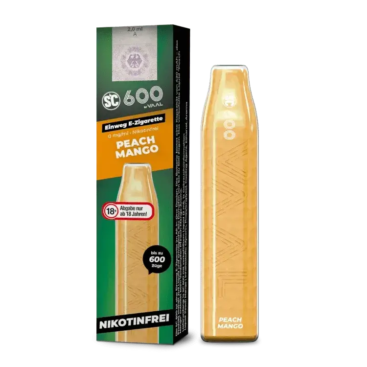 SC - 600 Einweg E - Zigarette - Peach Mango - Haus des Dampfes