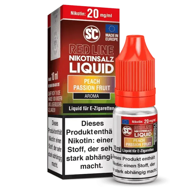 SC - Red Line - Peach Passion Fruit - Nikotinsalz - Haus des Dampfes