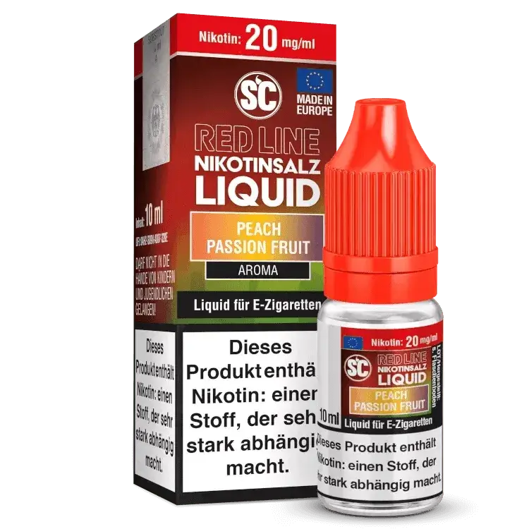 SC - Red Line - Peach Passion Fruit - Nikotinsalz - Haus des Dampfes