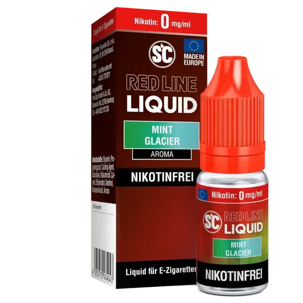SC Red Line Mint Glacier Nikotinsalz Liquid, nikotinfrei, intensive Aromen für E-Zigaretten.