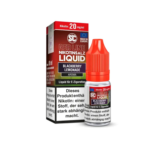 SC - Red Line Blackberry Lemonade Nikotinsalz Liquid 10 ml – Liquid Flasche Produktfoto