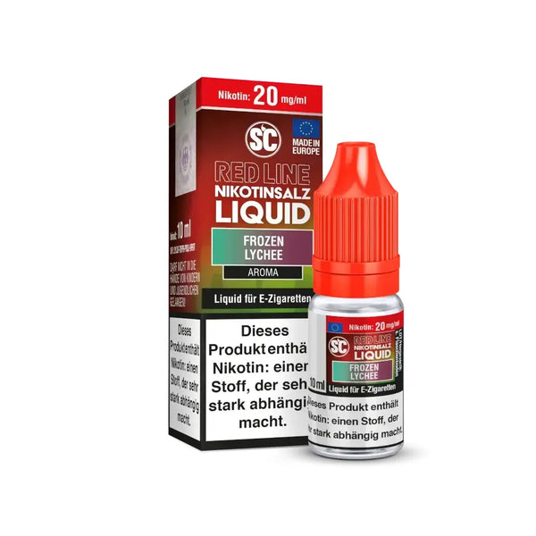SC - Red Line Frozen Lychee Nikotinsalz Liquid 10 ml – Liquid Flasche Produktfoto
