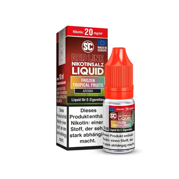 SC - Red Line Frozen Tropical Fruits Nikotinsalz Liquid 10 ml – Liquid Flasche Produktfoto