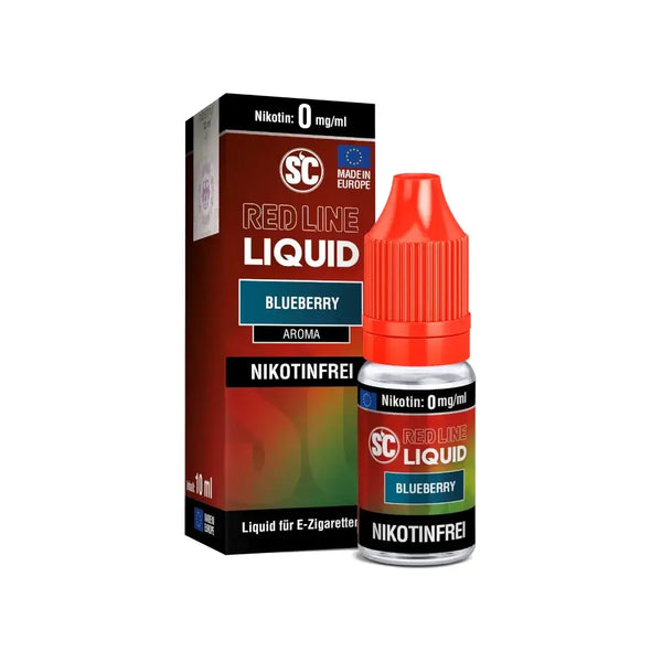 SC - Red Line - Blueberry - freebase Nikotin Liquid 10 ml – Liquid Flasche Produktfoto