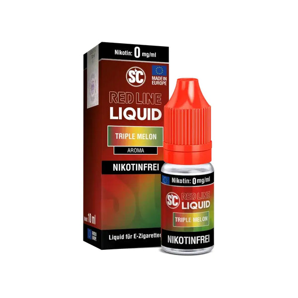 SC - Red Line - Triple Melon - freebase Nikotin Liquid 10 ml – Liquid Flasche Produktfoto