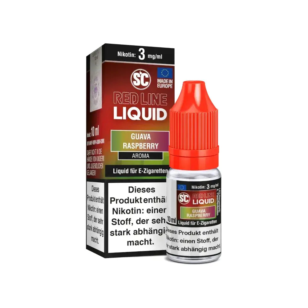 SC - Red Line -  Guava Raspberry  - freebase Nikotin Liquid 10 ml