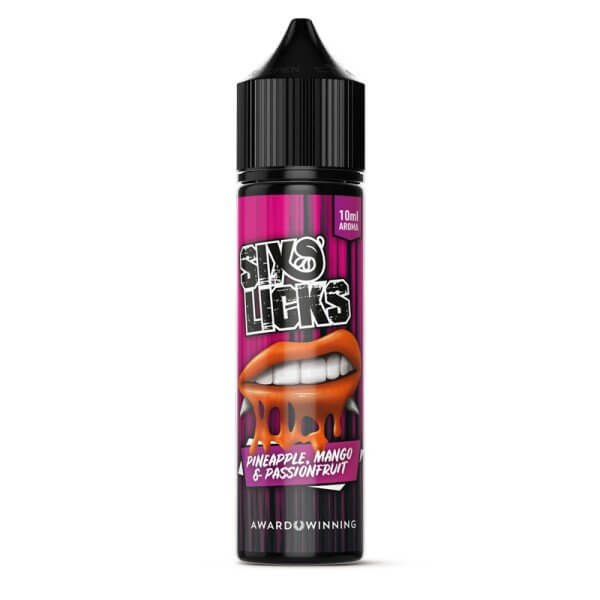 SIX LICKS - Pineapple Mango & Passionsfruit - 10 ml Aroma - Haus des Dampfes