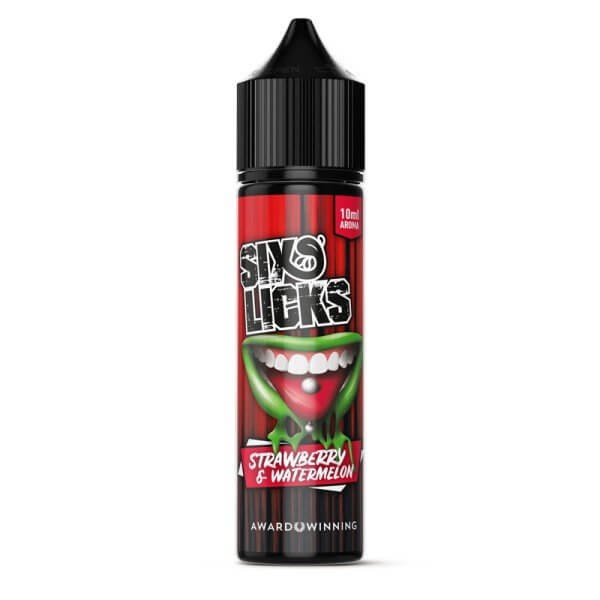 SIX LICKS - Strawberry Watermelon - 10 ml Aroma - Haus des Dampfes