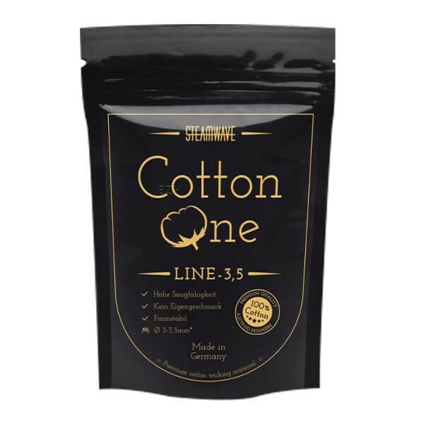 Steamwave - Cotton One Line Wickelwatte - 3.5 mm - Haus des Dampfes