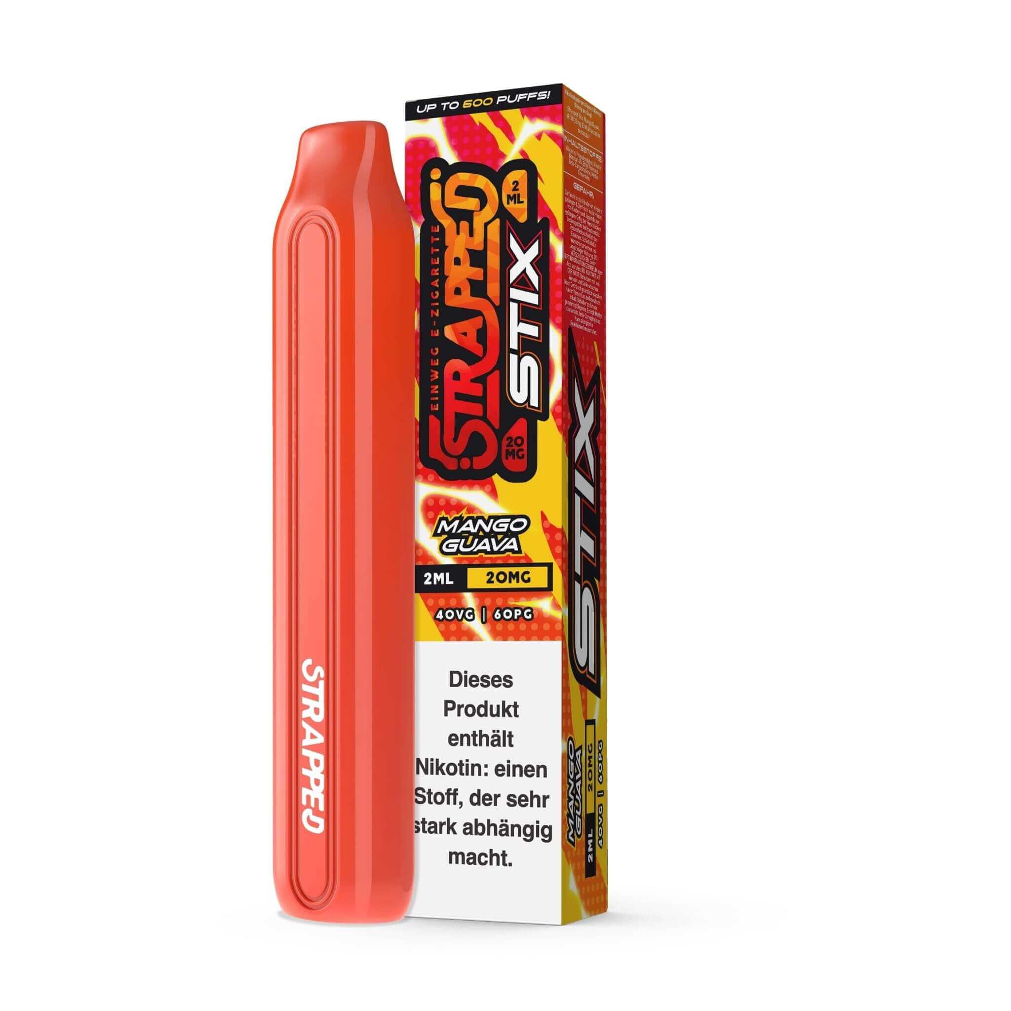 Strapped STIX - Einweg E - Zigarette - Mango Guava - 20 mg/ml - Haus des Dampfes