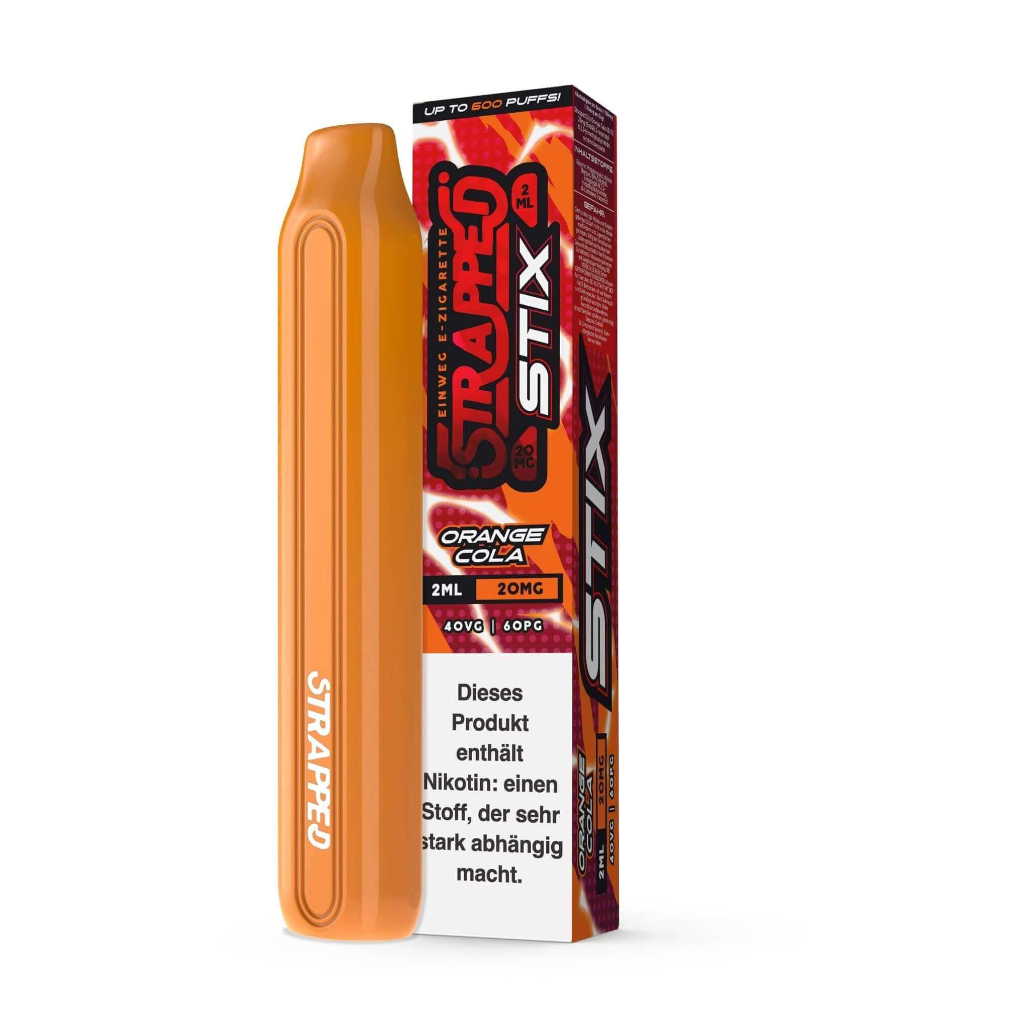 Strapped STIX - Einweg E - Zigarette - Orange Cola - 20 mg/ml - Haus des Dampfes