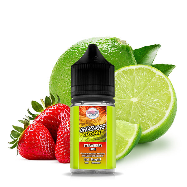 DINNER LADY OVERDRIVE - Strawberry Lime - Aroma 3ml