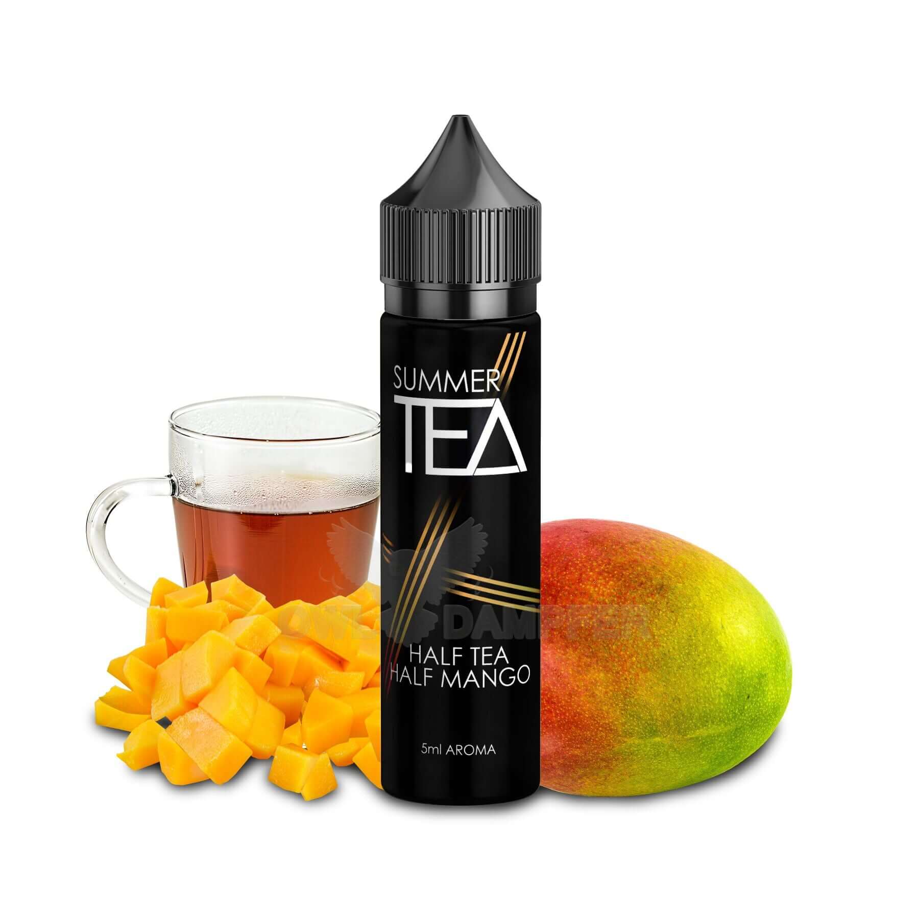 Summer Tea Longfill featuring mango, tea, and fresh mango chunks, perfect for summer refreshment.
