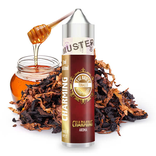 THE BRO'S Tobacco Charming Aroma 3ml with honey and tobacco leaves for a rich vaping experience.